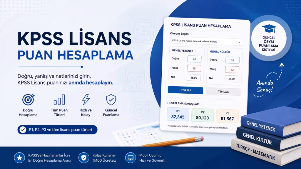 KPSS Lisans Puan Hesaplama